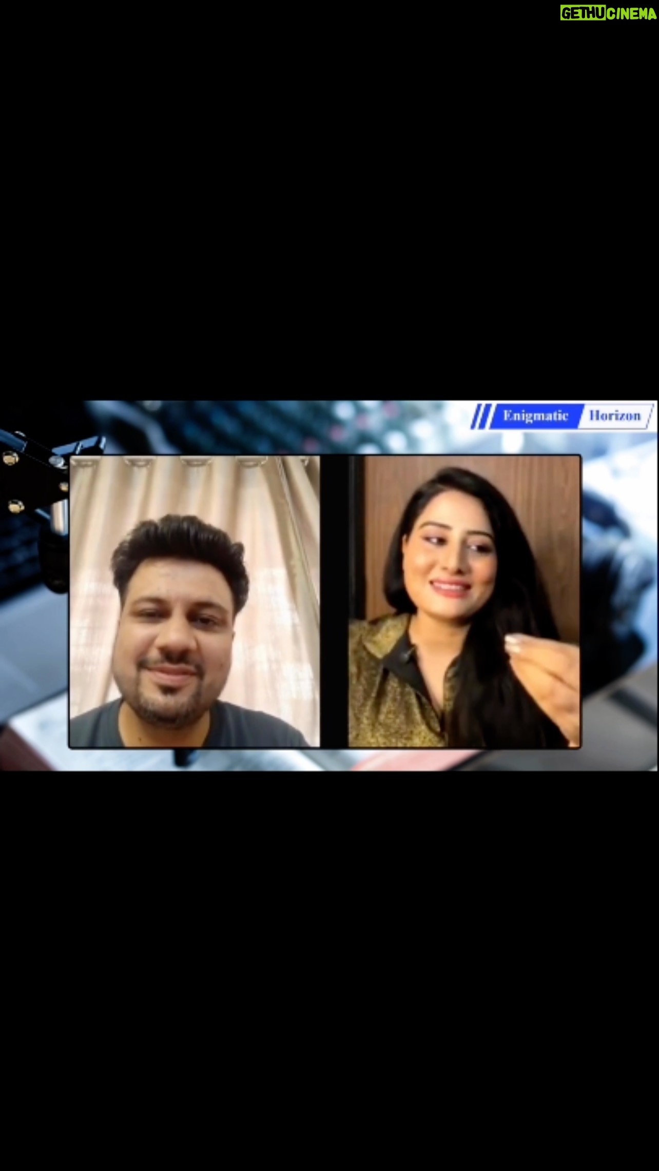 Arjumman Mughal Instagram - #arjummanmughal #at #enigmatichorizon #interviewer #shashisalwani #intervie #bollywoodactress