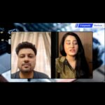 Arjumman Mughal Instagram - #arjummanmughal #at #enigmatichorizon #interviewer #shashisalwani #intervie #bollywoodactress