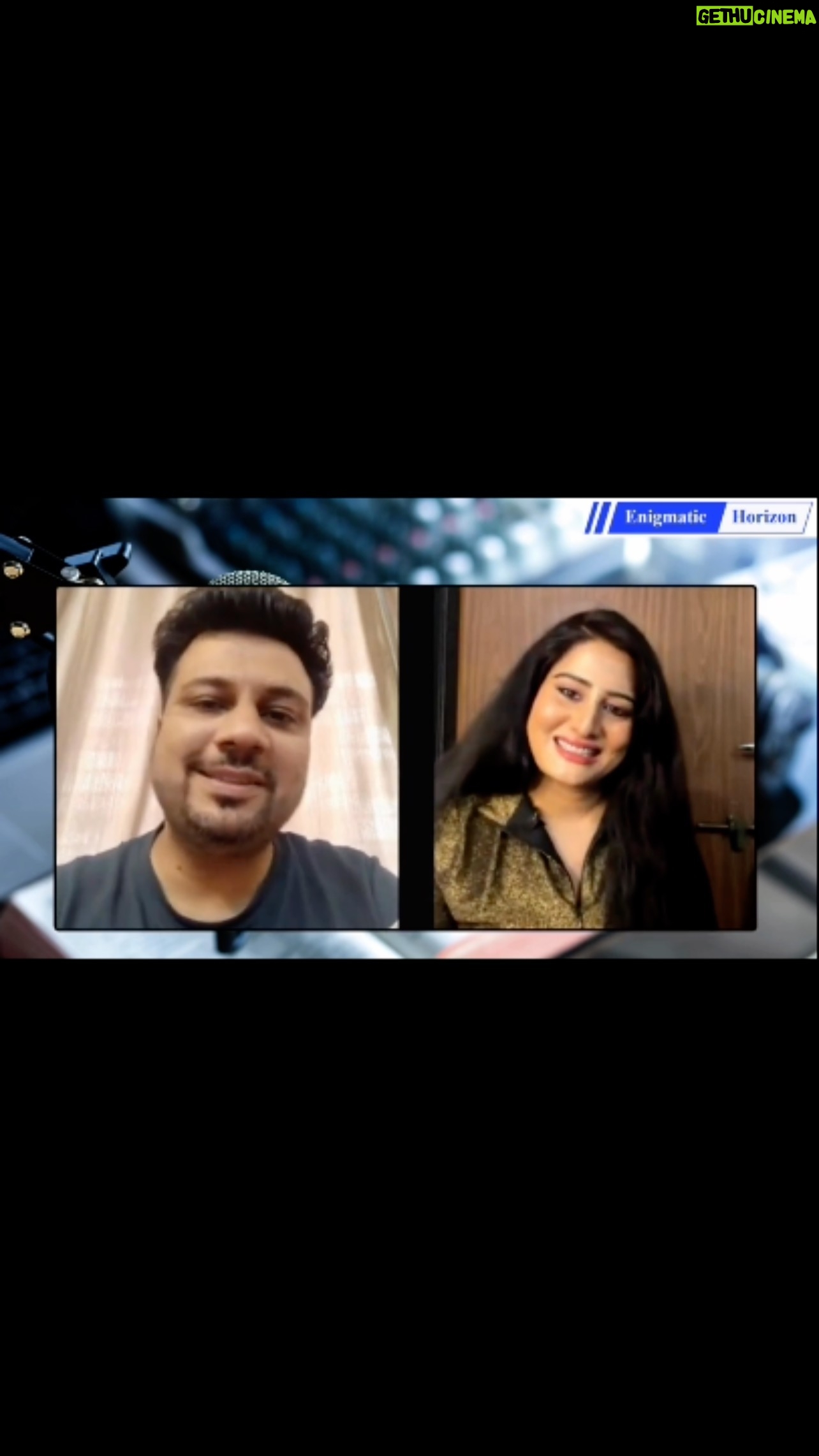 Arjumman Mughal Instagram - #arjummanmughal #at #enigmatichorizon #interviewer #shashisalwani #intervie #bollywoodactress