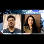 Arjumman Mughal Instagram - #arjummanmughal #at #enigmatichorizon #interviewer #shashisalwani #intervie #bollywoodactress