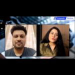 Arjumman Mughal Instagram - #arjummanmughal #at #enigmatichorizon #interviewer #shashisalwani #intervie #bollywoodactress