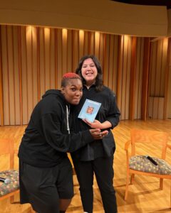 Arlo Parks Instagram - Lucy and I had a beautiful, silly, profound conversation around the book ! There was so much joy in that room, break up playlist suggestions, queer friendship, bonds of love strengthening - Lucy gave me an Ada Limon book - it was a good day