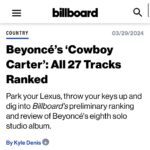 Arlo Parks Instagram - ACT II / COWBOY CARTER!! YA YA co-written by me alongside the homies @cadenza @harryedwardsmusic @giift1x being a part of this rich, culture shifting record truly feels like a dream come true…thank you @marielgomerez for the trust, @beyonce you are truly a FORCE - this is SPECIAL ⭐️
