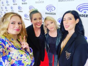 Arryn Zech Instagram - Finally getting around to posting these! Thanks so much for having us @wondercon! Go see Justice League x RWBY: Super Heroes and Huntsmen Part One beginning April 25th streaming and on Blu-ray!