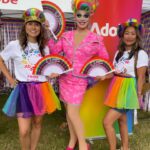 Art Simone Instagram - MIDSUMMA CARNIVAL! 🏳️‍🌈  It’s a dream to join the @Adobe team once again for @midsummafestival ✨  Thanks to everyone that came and played the “Firefly Game Flow” and putting Adobe’s Generative AI to the test! 🎨 Next stop: PRIDE MARCH! Look out for the @adobelife red convertible heading down Fitzroy St on Feb 4!! #creativityforall #adobeforall 👗- @tamaraclaire