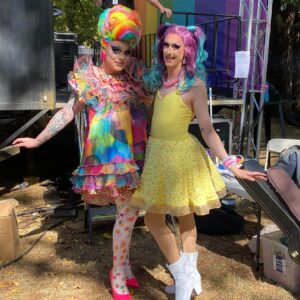 Art Simone Instagram - The Youth Muster at @chilloutfestival_daylesford was an absolute treat this year! Drag Queen Story Time was a beautiful addition to such an important event for regional pride. 🌈💚