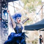 Art Simone Instagram – @marysinthepark you were a TREAT! Thanks to the team at @itdevents for letting me open the festival, let’s do it again! ⚡️
Costume: @tamaraclaire
Hair: @tamedbytrentashley