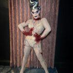 Art Simone Instagram – WHAT A WEEKEND!!
Sickening Ball 2023 & @marysinthepark – MEL – ADL – SYD – BRIS ✈️
Always a pleasure touring with the @itdevents team 🥰
New costume set by @tamaraclaire
Hair by @weekdaywigs
Thanks to @theofficialtro & Tamara for spending a day splattering me in crystals and blood 🥰