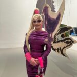 Art Simone Instagram - NGV GALA 2023 🎨 A evening of art with Art! Always adore to be part of Melbourne’s night of nights - the new exhibition TRIENNIAL is open now and free to the public, go check it out! 👗— @tamaraclaire 💇‍♀️— @weekdaywigs 💅— @clawsinabox