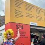 Art Simone Instagram - CELEBRITY SAUSAGE for @melbfoodandwine festival 🖤 In one of the campest moments of my career, I had the pleasure of popping by @fed.square yesterday to sample my namesake sausage! The Art Simone is still available today amongst all the creative creations by my fellow celebs, head on down grab a snag 😍