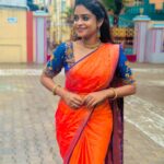 Arunima Sudhakar Instagram - Beautiful saree from @sharmis_boutique