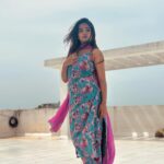 Arunima Sudhakar Instagram - Unakena mattum vaazhum idhayamadi .. Uyirulla varai naan un adimayadi 🦋🕊️ Outfit @house_of_shrisha