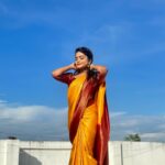 Arunima Sudhakar Instagram - Saree from @mouval_house_of_sarees