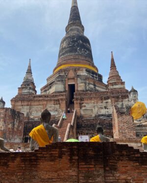 Arzu Yanardağ Instagram - Zuzu Ayutthaya antik kentinde🤩🙏🏻 #namaste #Bangkok