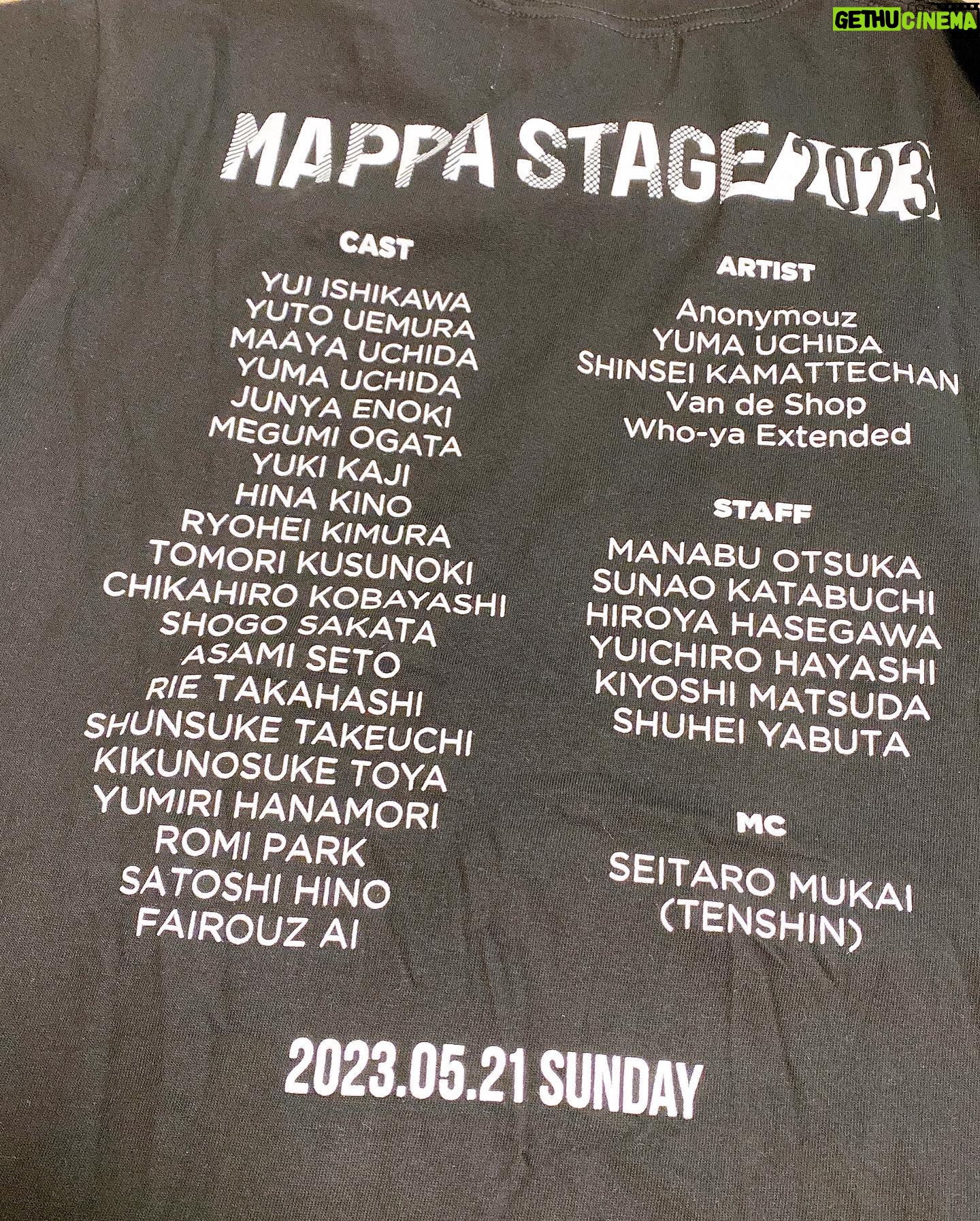 Asami Seto - 10.5K Likes - 今日だけのMAPPATしゃつ👕✨
そして宇宙スカート🪐🌟
背中には出演者キャストアーティストMCさんスタッフさんのお名前がありました😌運営スタッフの皆様お疲れ様でした!遊びに来てくれたみなさんも楽しい1日になりましたでしょうか?前の方の方は表情も見えて、嬉しかったです☺️
#呪術廻戦
#mappastage2023