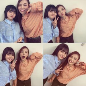 Asami Tano Instagram - 👔🩵🧡
先に言っとくね〝シャツ合わせてないからね〟
集合場所着いたら2人してシャツ着てた👔笑。

さて久々のアミュボchに参加しました！
私はあんまり普段出ていないのですが😚
皆に『好きなこと100伝えたいよ！』って撮ってきました😇待っててくれた？！！！！笑
日向と一緒にできた事が1番☝️うれしかったです。
是非その模様をYouTubeで観てください😂笑。
みんながニコニコみてくれたらイイナとおもって答えた❤️

👔https://youtu.be/o1-YO8a7ArU

コーヒー☕️は日向が買っていきますね!って買ってきてくれたんだよーー！ｵｲｼｶｯﾀﾖｱﾘｶﾞﾄｳ😋
#田野アサミ#佐藤日向#カプチーノ