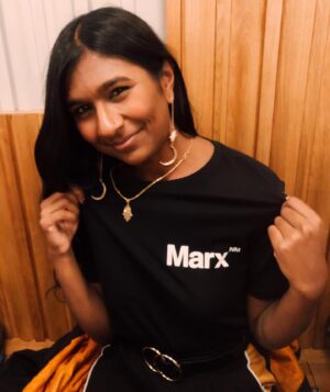 Ash Sarkar Instagram - Who are you wearing? Karl by Karl Marx, of course 🚩🚩🚩