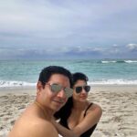 Ashlesha Savant Instagram - Sandeep Baswana it’s always a pleasure wasting time with ya. I got ya #lover #blueskies #waves #sandy #🧿🧿🧿🧿❤️❤️❤️❤️love