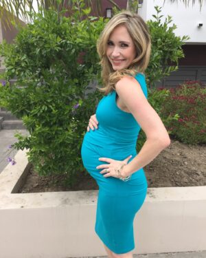 Ashley Jones Instagram - This was 8 years ago today. I started having contractions several hours after this picture was taken. I was almost 40. Told I would need help getting pregnant. My levels were “off.” But, we got pregnant naturally.  No medications. I had to sign in every single visit to my obgyn at a different section under “geriatric.” Zero complications. Two days later, Hayden came. It was God’s perfect timing. This is for those of you out there praying for your miracle.