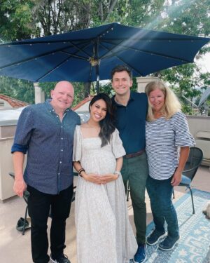 Ashley Argota Instagram - when all of your chosen family comes together for an LA baby shower extravaganza 🍼💕 we are so lucky to be surrounded by an incredible tribe of people who care and support us so deeply! 

@heidijarrettdance thank you for all of the time and effort and planning and love you put into our day!! you have been my family since i was 13 and it was so special to spend this time with all of you 💕
@ibedoom the floral arrangements were beyond my wildest dreams, thank you endlessly for the incredible work you put into this. and we met a month ago but you’re family now so you can’t get rid of me— sorry about it! 
thank you to my forever sisters @amandadrake & @terriannebutac for the drinks and party favors (they don’t even live in LA anymore you guys 🥹). 
thank you to my in laws for the extra hands and help and love, and for bringing hazel so didi had a friend all day. 
and thank you to our incredible friends for the gifts and love and words of encouragement as we get closer to meeting our baby boy. 💙 we love you all so much. now if you’ll excuse me i wore heels yesterday so i will be sitting w my feet up all week lololol