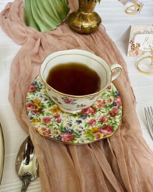 Ashley Argota Instagram - “It isn’t much good having anything exciting, if you can’t share it with somebody.” -Winnie the Pooh 🍯 oh baby, did we have a fun first baby shower! Thank you to our amazing family (especially Nana and Grauntie Lala!!) for throwing the most wonderful Pooh tea party, complete with a butterfly shaped cake and tea sandwiches and scones— all homemade :) Michael Harrison Jr. is the luckiest little bear 💛