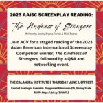 Ashley Argota Instagram – We are so excited to announce that the first screenplay we wrote together, “The Kindness Of Strangers”, has won the 2023 Asian American International Screenplay Competition!! It is based on the true story of how my chosen family helped me leave my mother after years of gaslighting, abuse, and control over my life. Thank you to @asiancinevision for choosing our script. We are so honored and can’t wait for our staged reading on June 1st in New York City. If you’re in town, please come or even audition to be in the reading!! The information is linked in my story and you can get more info on @asiancinevision’s page re: casting, location, etc. 

We also realize that this is crazy timing— we won this just a couple weeks before the writers strike began. Everything you see on TV, in film… everything starts with the writing. We could not have written this script without the guidance, mentorship, and inspiration of many of our friends, who are writers. We stand in solidarity with the WGA as they fight for a fair contract (that they absolutely deserve!!) and a better future for upcoming writers like ourselves. #WGAstrong #sagaftramember #1u