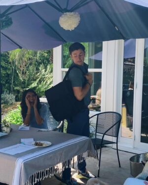 Ashley Argota Instagram - “It isn’t much good having anything exciting, if you can’t share it with somebody.” -Winnie the Pooh 🍯 oh baby, did we have a fun first baby shower! Thank you to our amazing family (especially Nana and Grauntie Lala!!) for throwing the most wonderful Pooh tea party, complete with a butterfly shaped cake and tea sandwiches and scones— all homemade :) Michael Harrison Jr. is the luckiest little bear 💛