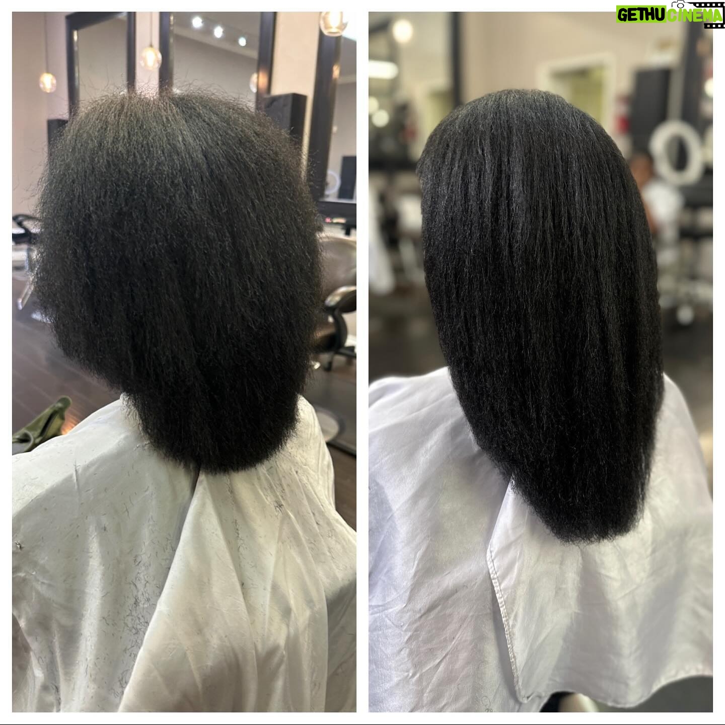 Ashley Blaine Featherson Instagram - What A Year It’s Been! Watching My Hair FLOURISH Has Been A Lovely Experience. I’ve Committed To 24 Months (8 Visits Total) As A Part Of The @dreamgirlshair Healthy Hair Program & I Can’t Wait To See Where I Am Next Year! Here Are My 12 Takeaways After 12 Months Of Growth🌱💫 1. @dreamgirlshair Is The BEST 2. @hairbytonya Is A Godsend 3. The @healthyhaircaresystem WORKS 4. Care, Commitment & Consistency Are The Trifecta 5. The Journey Is EXCITING 6. My Hair Is Black & It’s Beautiful 7. When You’ve Reached Your Goal, Set A New One & Have Faith You’ll Continue To Achieve 8. What You Nourish WILL Grow 9. A lot Can Change In A Year 10. The Protective Styles Are PROTECTING 11. Believe That Your Body Can Do Amazing Things, Including What It Hasn’t Done Before 12. Call Me Bash The BOBBER Because I’M HOOKED💅🏿 IDK Why The Sound Isn’t On My Vid But Below Is The Translation: Bash: “D, You Like My Bob?” D: *Emphatically Hyping Me Up* “YEA, YEA, YEA, YEA, YEA!”