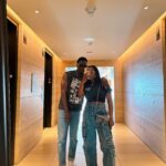Ashley Blaine Featherson Instagram – Fun Fact: We Took A Video In This Same Mirror On Our Wedding Night🤍 (Swipe✨)