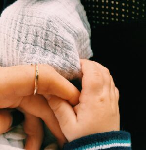 Ashley Cook Instagram - your little hand always has mine, bub.