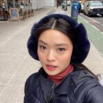 Ashley Liao Instagram - i’m from california, of COURSE my ear muffs are heated (plz help it’s so cold)