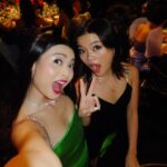 Ashley Liao Instagram - gala (not apple) 💚🐉🍏 unforgettable gala: twenty one years of celebrating asian americans and pacific islanders in media, sports, and business. and i am so, so proud to be taiwanese american and to have this community that is so vibrant. what an honour 🧧 hair: @mashyourhair makeup: @fabiolamakeup styling: @brianmeller tailoring: @travisaddams dress: @solacelondon