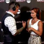 Ashley Lomberger Instagram - We are really invested in what’s happening every week on @impactwrestling He’s also dreamy and I like to look at him 😏 #impactwrestling #IMPACTonAXSTV #MadisonRayne #JoshMathews #televisionhost #broadcastteam #announcer #amazoninfluencer #lovingtan #tarte #ardelllashes
