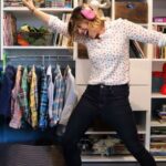 Ashley Williams Instagram - The evolution of a closet. Heres my youngest’s cool (and organized!) space THAT I BUILT AND INSTALLED MYSELF. I’m not kidding. It was so cool. They actually have a ten percent off link which you can find in my stories if you wanna go for it. Happy Friday! I love you! #organize #decorate #homerenovation #kidscloset #kidsroom @we_are_kismet @modularclosets #dance #ad