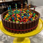 Ashley Williams Instagram - My 9 year old spotted this cake at @baskinrobbins recently and I copied it for his birthday party today! I’m maybe more proud of it than anything…. Ever? Weeee!! #mom #cake #birthday #nailedit (special shout out @aimierocks who oven sat while I had to read Harry Potter!)