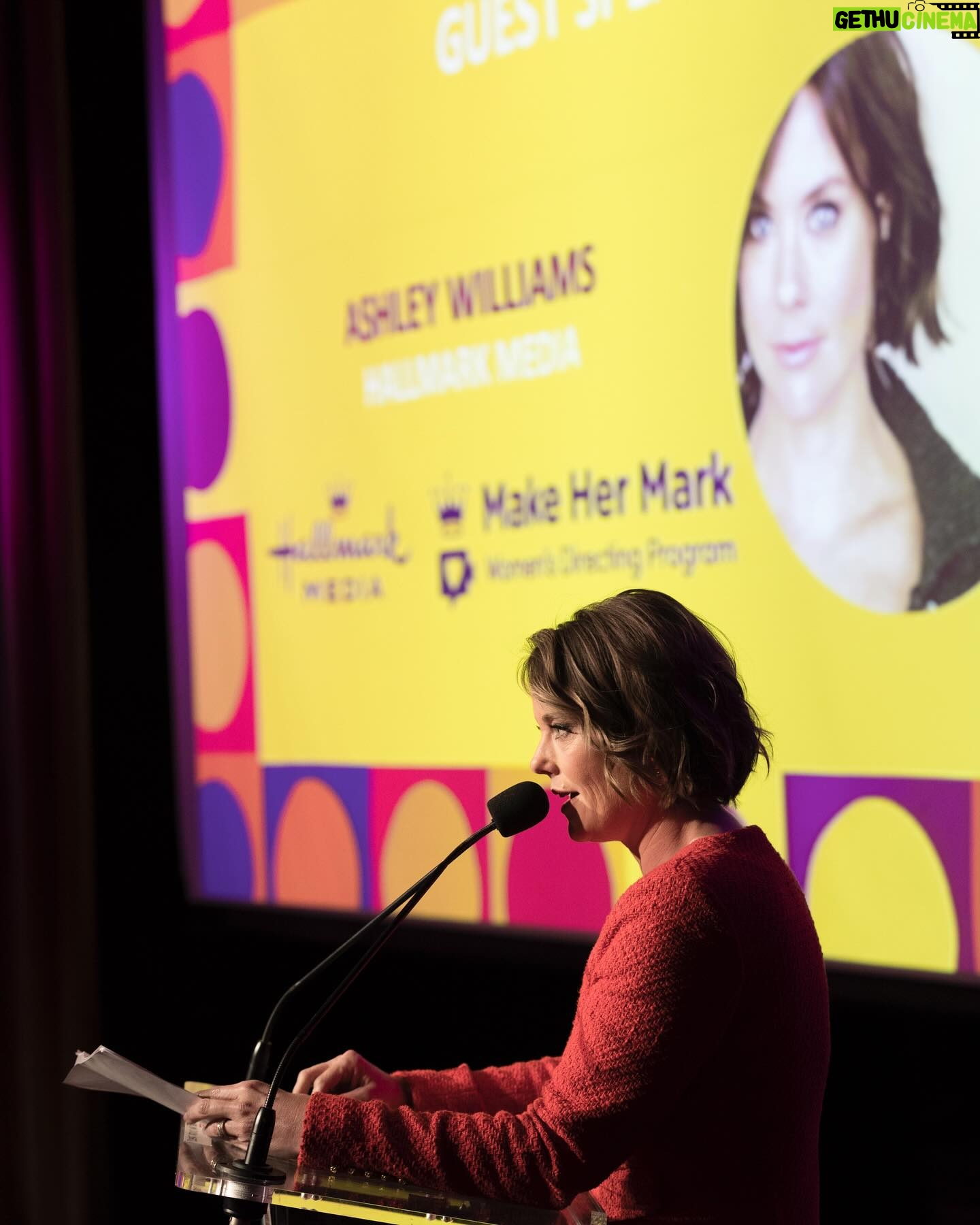 Ashley Williams Instagram - Team! I got to tell the story of starting Make Her Mark, my Women’s Directing Program at the @cablefax_official most Powerful Women Summit at the @edisonballroom in New York City! I was so proud. Cuz what an honor to talk amongst such a strong, dynamic group of women in front of all my industry colleagues being honored for their tremendous work. Huge congrats to @mrsjp24 and her unstoppable crew, special thanks to anniehowellpr for your constant wisdom, @poperandy for hashing out the details with me, @lauragainesanewname and @kellygarrettstere for putting up with my incessant emails, and @lisahdaly for saying yes. So excited for the women whose lives were changing and the movies they will elevate. #mostpowerfulwomen #makehermark @hallmarkchannel #womensupportingwomen #femalefilmmakerfriday @carolinesinno