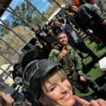 Ashley Yoder Instagram - Paintballing w/ the home team!! Happy Bday @medinatattoos 🤩💯 @checkmatmurrieta vs @dedicatedjiujitsu was such blast!! #cod