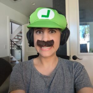 Ashly Burch Instagram - Just a woman in a Luigi mustache and hat, here to say THANK YOU. You beautiful Burch Bees raised over $16,000 for Access Reproductive Justice. I'm absolutely blown away. Y'all are the most generous, funniest and greatest folks in the game. If you missed the stream, it's going up on VOD later today. And if you wanna donate, hit that sweet link in the bio!