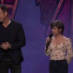 Ashly Burch Instagram - Who let this small child onto the stage next to Will Arnett?!