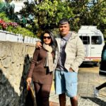 Ashmitha Instagram - Everything looks prettier in the hills 🤎🤍 SWIPE to the end to see the cutest picture of the day🐻 For those asking - Outfit @trenbee_ #vacation #mussorie #hills #hillstation #mountains #holiday #pretty #cute #love #fam #family #happy #yay #excited #smile #laugh #ashtrixx #telugu #teluguactress #influencer #teluguinfluencer #southindisninfluencer #coffee #brown