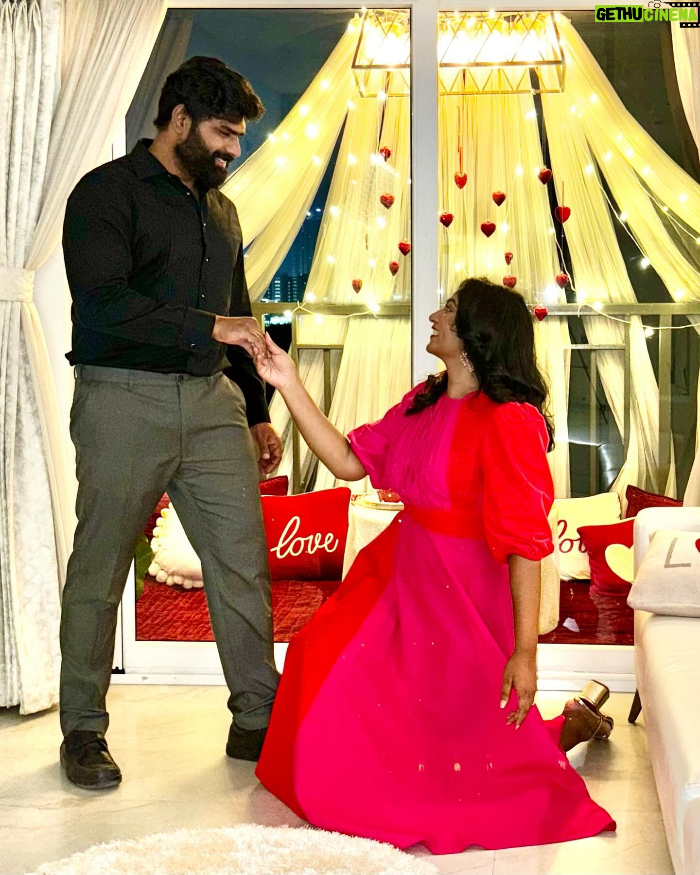 Ashmitha - 18.6K Likes - Times change, Trends change, Cameras change, People change….but Somethings never change 😌
To my CONSTANT @jannu.sudhir ❤️
17th year of togetherness 🏃🏽 successfuly!!!
P.S - the last pic 🙈
#lovelanguage #valentines #valentinesday #us #couple #couplegoals #funny #funnytelugumemes #ashtaggedsudhir #husband #husbandandwife #love #telugu #teluguactress #ashtrixx #billmokstudios #roast #cute #lol #jj #joking #reelitfeelit #feelitreelit #instagramreels #day #good #best #besthusbandever #married