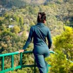 Ashmitha Instagram - Bliss 💚 #green #mountains #greenery #mussoorie #queen #me #ashtrixx #telugu #teluguactress #happy #smile #vacation #holiday #summer #hyderabad #best #love #lol #jj #pretty #tree #hill #hilltop