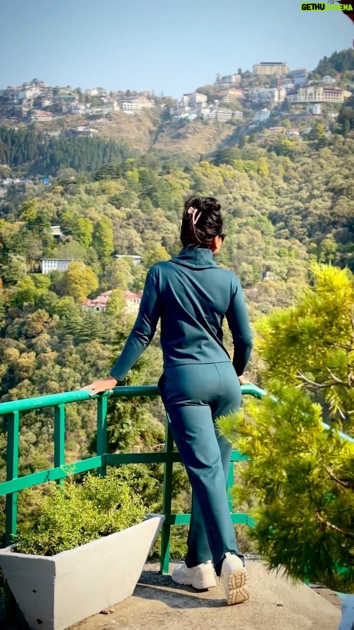 Ashmitha Instagram - Bliss 💚 #green #mountains #greenery #mussoorie #queen #me #ashtrixx #telugu #teluguactress #happy #smile #vacation #holiday #summer #hyderabad #best #love #lol #jj #pretty #tree #hill #hilltop