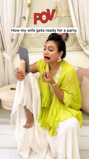 Ashmitha Instagram - What is important is how I behave AT the party ! 😎 @jannu.sudhir 
Special appearance @rojakandukuri

#funny #telugumemes #funnytelugumemes #husband #wife #husbandandwife #helpingothers #us #ashtagged #ashtrixx #telugu #teluguactress #influencer #lol #jj #laugh #smile #happy #haha #instafun #couple #couplegoals #husbandgoals #hyderabad