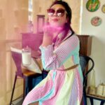 Ashmitha Instagram - Happy HOLI !!! 🩷❤️💛💚💙 #color #holi #ashtrixx