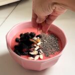 Ashmitha Instagram - Berry Bowl! The sweat was worth it 🍓🍌🥤 #food #breakfast #recipe #parfait #yum #recipeoftheday #nomnom #foodie #eat #happy #yummy #yummyinmytummy #hyderabad #ashtrixx #telugu #teluguactress #influencer #vlog #vlogger #foodblogger #eatwell #refresh #smoothie