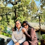Ashmitha Instagram - Everything looks prettier in the hills 🤎🤍 SWIPE to the end to see the cutest picture of the day🐻 For those asking - Outfit @trenbee_ #vacation #mussorie #hills #hillstation #mountains #holiday #pretty #cute #love #fam #family #happy #yay #excited #smile #laugh #ashtrixx #telugu #teluguactress #influencer #teluguinfluencer #southindisninfluencer #coffee #brown