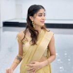 Ashvini Jegathesan Instagram - “Pure joy in every pleat. #SareeBliss 💖😊”