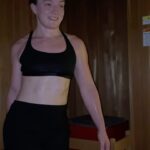 Aspen Ladd Instagram - I hate saunas, working on it though. Messing with my suffer buddy helps though 😂