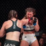 Aspen Ladd Instagram - The very definition of a MMA fight 👊🏻 gotta be ready in all aspects with the cardio to back it @bellatormma @pflmma